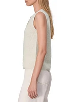 Jax Wool-Blend Sleeveless Cardigan