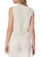 Jax Wool-Blend Sleeveless Cardigan