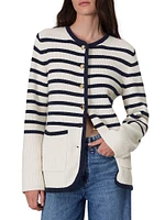 Nancy Striped Longline Cardigan