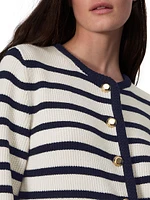 Nancy Striped Longline Cardigan