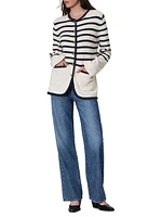 Nancy Striped Longline Cardigan