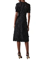 Lace A-Line Midi-Dress