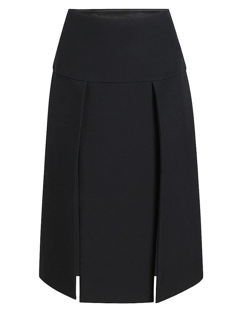 Kidd Pleated Midi-Skirt