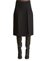 Kidd Pleated Midi-Skirt