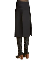 Kidd Pleated Midi-Skirt