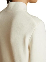 Calliope Wool-Blend Mock-Turtleneck Top