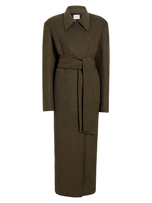 Lea Wool Belted Coat