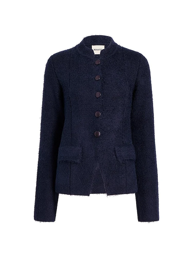 Aeson Knit Button-Front Jacket