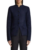 Aeson Knit Button-Front Jacket