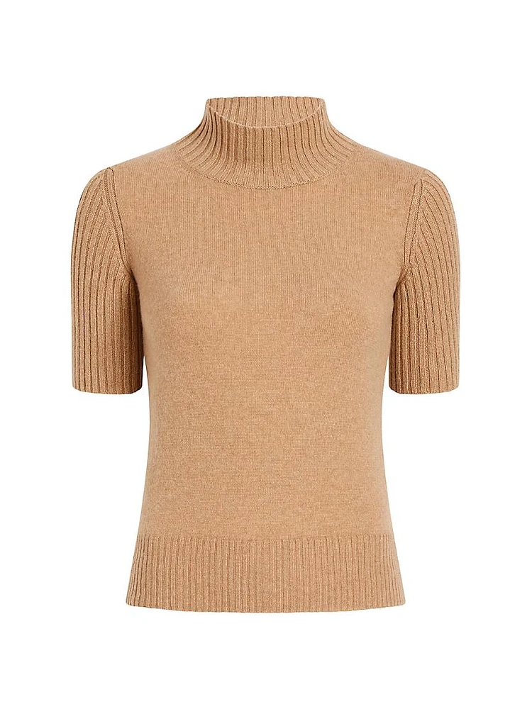 Cecil Cashmere Short-Sleeve Sweater