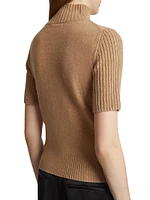 Cecil Cashmere Short-Sleeve Sweater