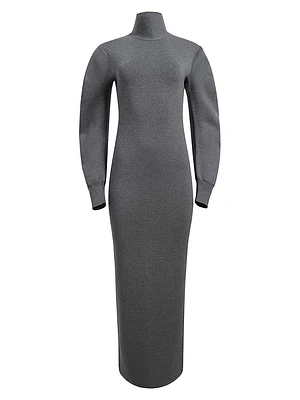 Storm Wool-Blend Turtleneck Maxi Dress