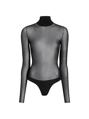 Tallin Sheer Turtleneck Bodysuit