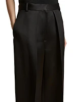 Marinta Pleated Straight-Leg Pants