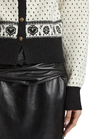 Marc Cashmere-Blend Intarsia-Knit Cardigan