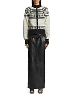 Marc Cashmere-Blend Intarsia-Knit Cardigan