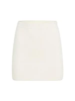 Darrion Wool-Blend A-Line Miniskirt