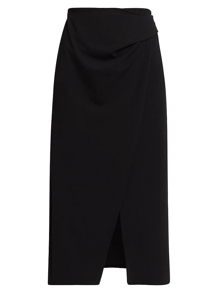 Waldforf Scuba Crepe Midi-Skirt