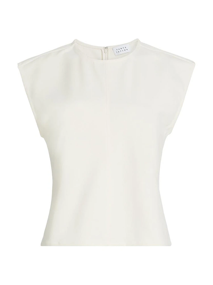 Rosalind Scuba Crepe Top