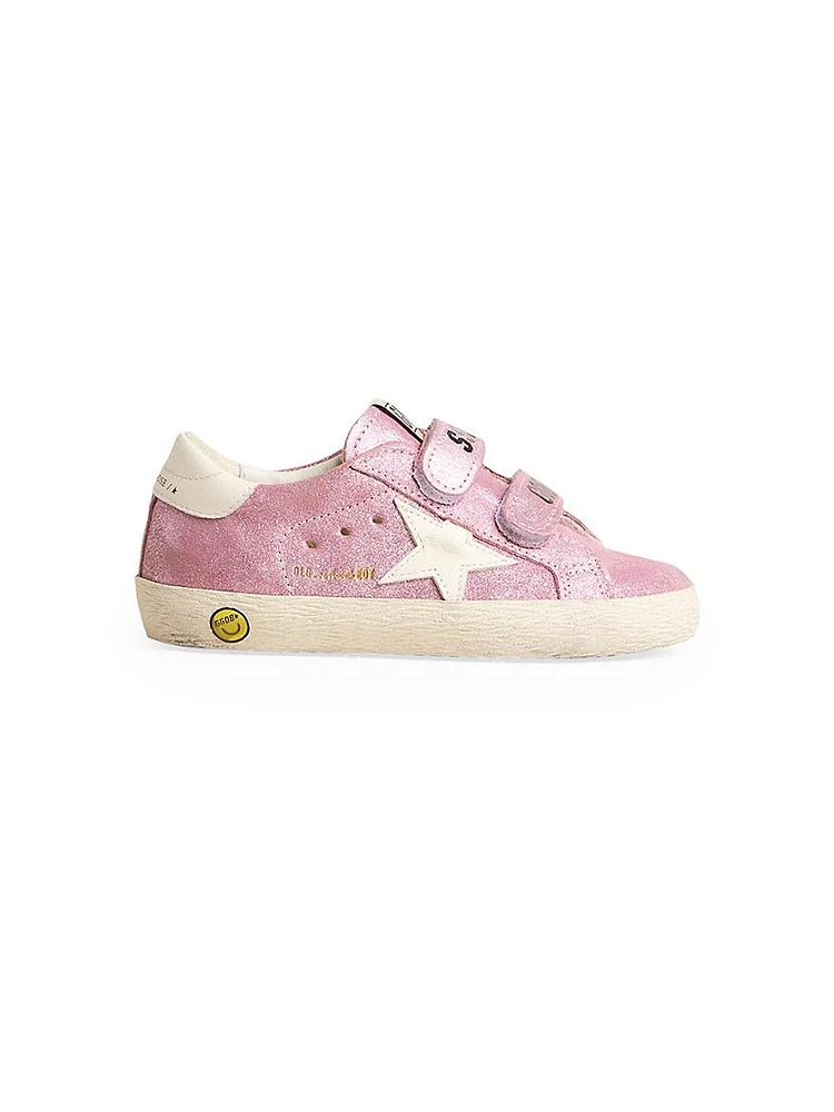 Baby Girl's, Little Girl's & Old School Glitter Star Sneakers