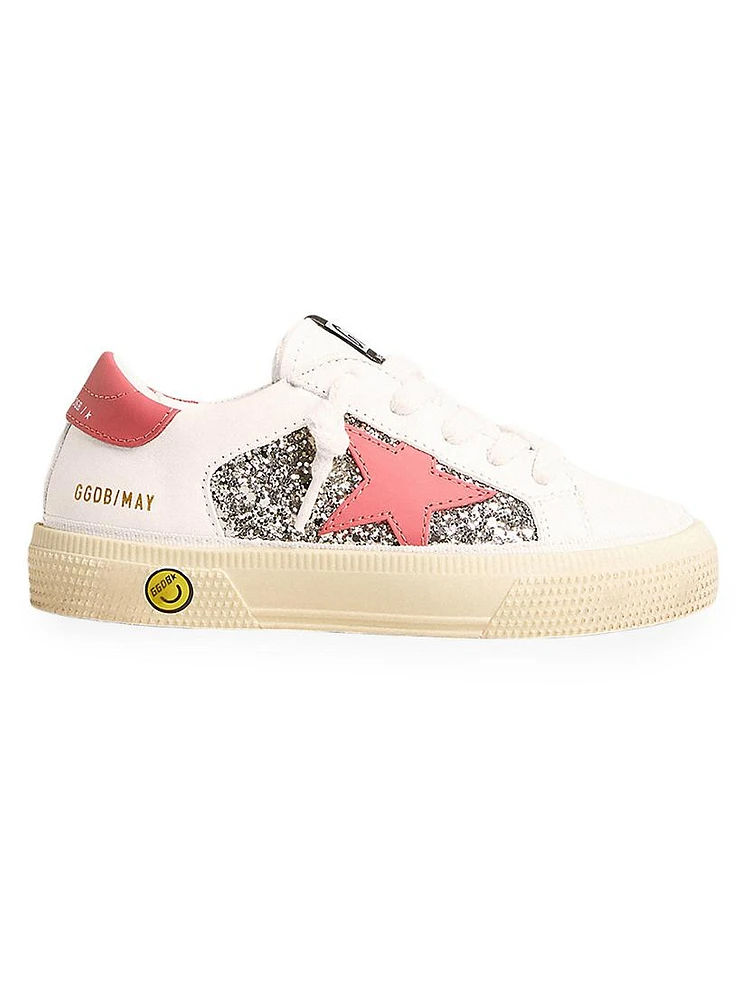 Baby Girl's, Little Girl's & May School Glitter Platform Sneakers