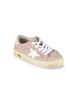 Little Girl's May School Star Suede Platform Sneakers