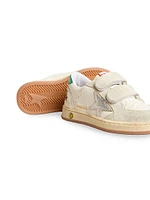 Little Boy's & Ballstar Leather Laminated Star Sneakers