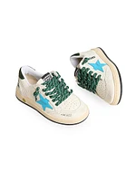 Baby Boy's, Little Boy's & Ballstar Leather Star Low-Top Sneakers