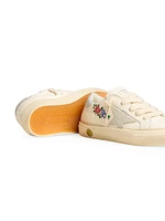 Baby Girl's, Little Girl's & May School Suede Star Glitter Sneakers