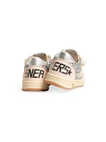 Baby Girl's, Little Girl's & Ballstar Glitter Leather Sneakers