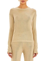 Hana Metallic Knit Top