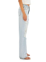 Sunny Mid Rise Distressed Boyfriend Jeans