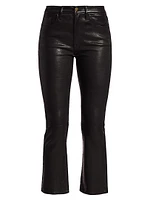 Le Crop Mini Boot Leather Pants