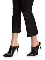 Le Crop Mini Boot Leather Pants