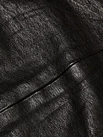 Le Crop Mini Boot Leather Pants