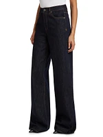 Strider Roll-Cuff High-Rise Jeans