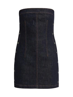 Hotline Original Snap Denim Minidress