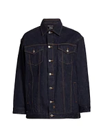 Longline Denim Trucker Jacket