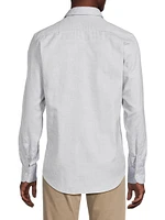 Textured Houndstooth Sport Shirt