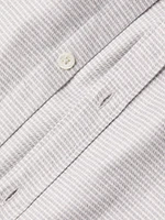 Textured Houndstooth Sport Shirt