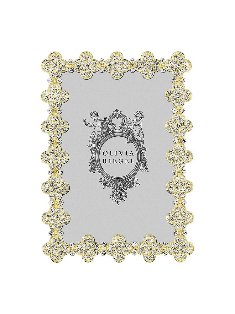 Pavé Clover Gold Frame