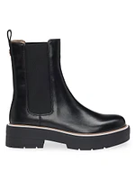 Leather Chelsea Boots with Double B Monogram