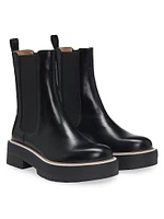 Leather Chelsea Boots with Double B Monogram