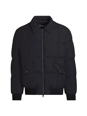 Water-Resistant Quilted Bomber Jacket