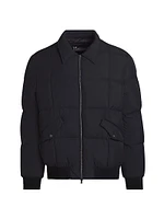 Water-Resistant Quilted Bomber Jacket