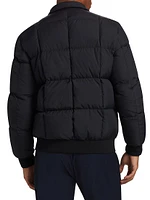 Water-Resistant Quilted Bomber Jacket