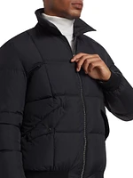 Water-Resistant Quilted Bomber Jacket