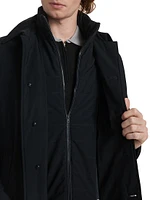 Bi-Stretch Nylon & Down Car Coat