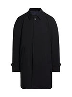 Stretch Nylon Twill Overcoat