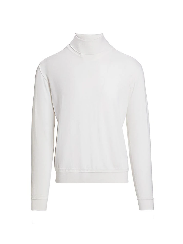 Virgin-Wool Turtleneck Sweater